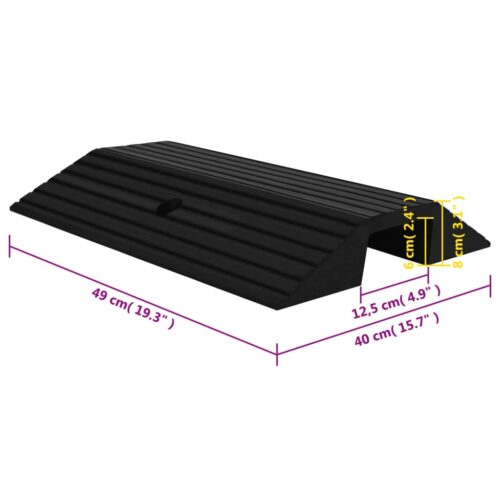 Bridge Threshold Ramp 49x40x8cm Rubber - Image 7