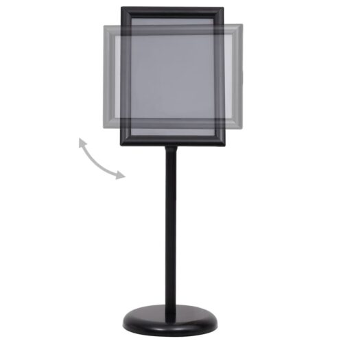 A3 Pedestal Poster Stand Black Aluminium Alloy - Image 3