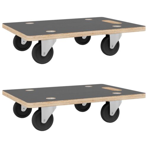 Transport Trolleys 2pcs Rectangular 50x35x11.5cm 250KG