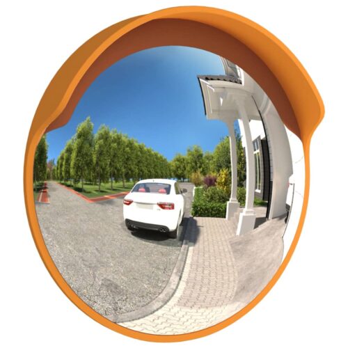 Outdoor Convex Trafficmirror Orange 30cm Polycarbonate