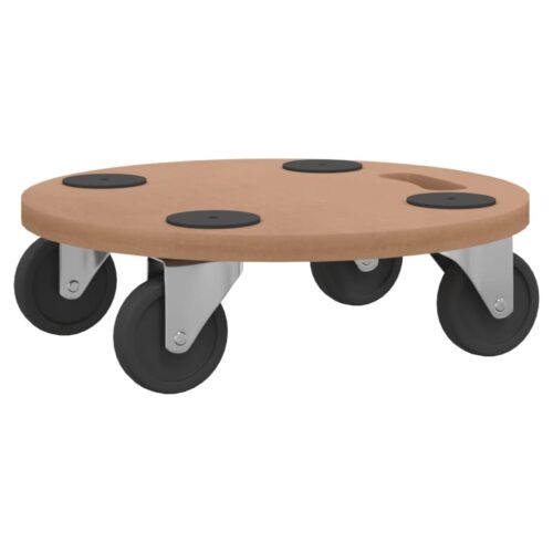 Dolly Trolleys 6pcs Round Engineered Wood