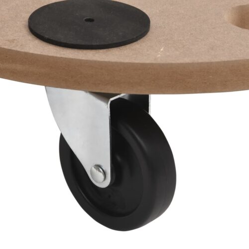 Dolly Trolleys 6pcs Round Engineered Wood - Image 7