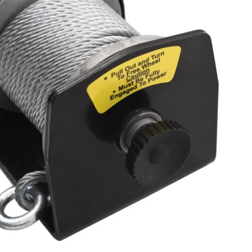 12 V Electric Winch 907KG Wire Remote Control - Image 5