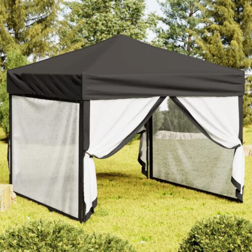 Folding Gazebo Party Tent Outdoor Wedding Tent Canopy Walls Camping Marquee 3x3m - Image 10