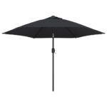 LED Lights Outdoor Garden Umbrella Patio Pool Balcony Shade Cantilever Parasol
