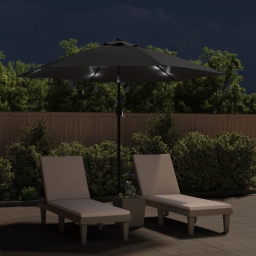 LED Lights Outdoor Garden Umbrella Patio Pool Balcony Shade Cantilever Parasol - Image 3