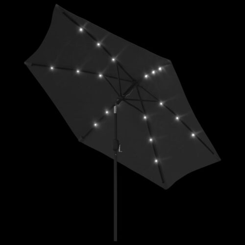 LED Lights Outdoor Garden Umbrella Patio Pool Balcony Shade Cantilever Parasol - Image 5