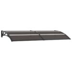 Door Canopy Black 240x80cm PC