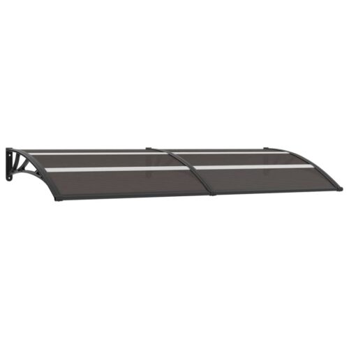 Door Canopy Black 240x80cm PC