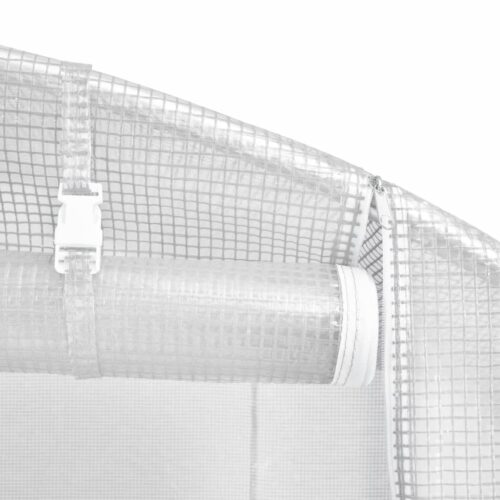 Greenhouse with Steel Frame White 48m 24x2x2m - Image 8