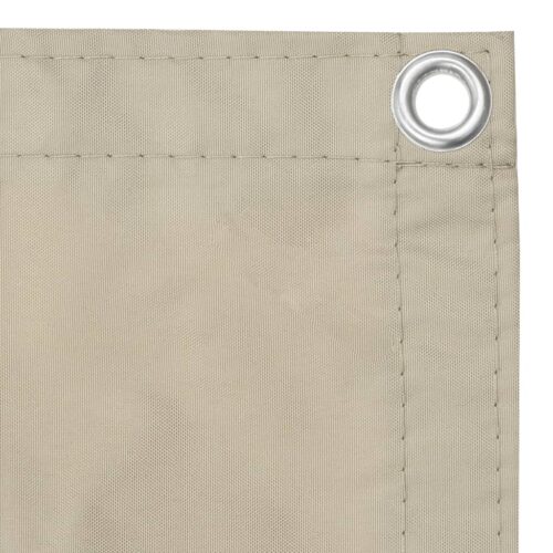 Balcony Screen Beige 120x300cm Oxford Fabric - Image 2