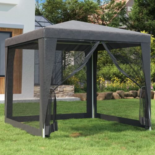 Outdoor Mesh Gazebo Event Party Wedding Tent Canopy Camping Marquee 2.5 x 2.5m - Image 8