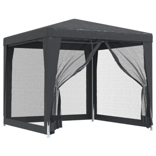 Outdoor Mesh Gazebo Event Party Wedding Tent Canopy Camping Marquee 2.5 x 2.5m