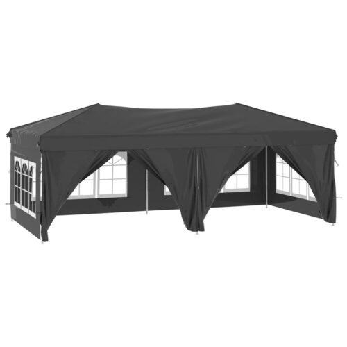 Folding Party Tent with Sidewalls Anthracite 3x6m