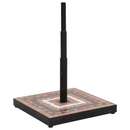 Parasol Base Terracotta White Square 12 kg - Image 2