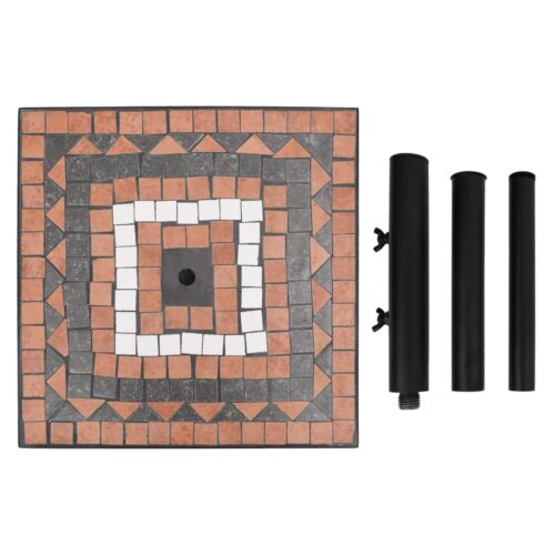 Parasol Base Terracotta White Square 12 kg - Image 5