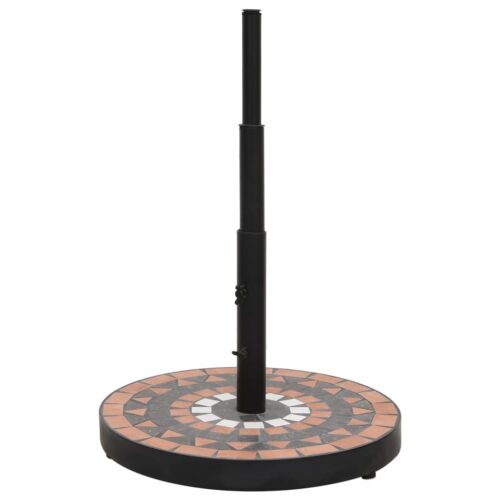Parasol Base Terracotta White Round 12 kg - Image 2