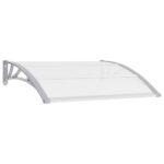 Door Canopy Grey Transparent 120x75cm PC