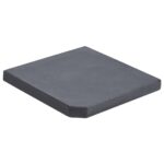 Outdoor Umbrella Base Stand Cantilever Beach Patio Pod Plate Granite Square 25KG