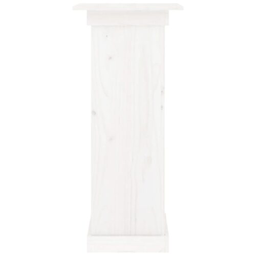 Square Pillar Garden Plant Stand Outdoor Entry Door Flower Pot Display White - Image 5