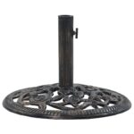 Outdoor Umbrella Base Stand Cantilever Beach Patio Pod Round 12KG Cast Iron
