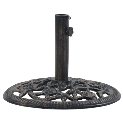 Outdoor Umbrella Base Stand Cantilever Beach Patio Pod Round 12KG Cast Iron - Image 2