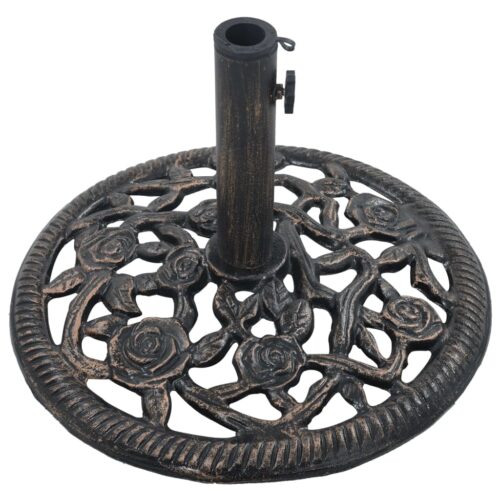 Outdoor Umbrella Base Stand Cantilever Beach Patio Pod Round 12KG Cast Iron - Image 3