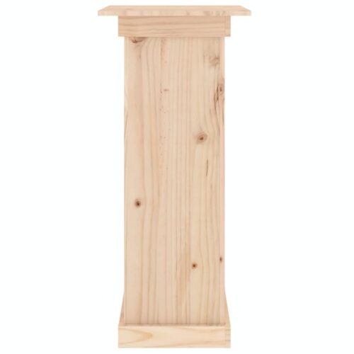 Pine Square Pillar Garden Plant Stand Outdoor Entry Door Flower Pot Display - Image 5