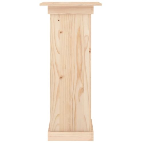 Pine Square Pillar Garden Plant Stand Outdoor Entry Door Flower Pot Display - Image 6