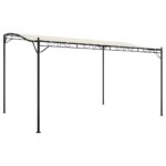 Outdoor Awning Gazebo Garden Wedding Party Tent BBQ Sun Shade Canopy Cream 4x3m