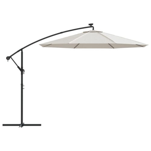 Replacement Fabric for Cantilever Umbrella Sand White 300cm - Image 5