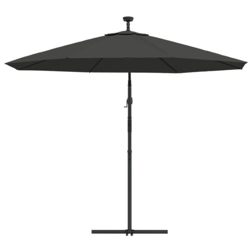 Cantilever Umbrella LED Lights Steel Pole 300cm Anthracite - Image 8