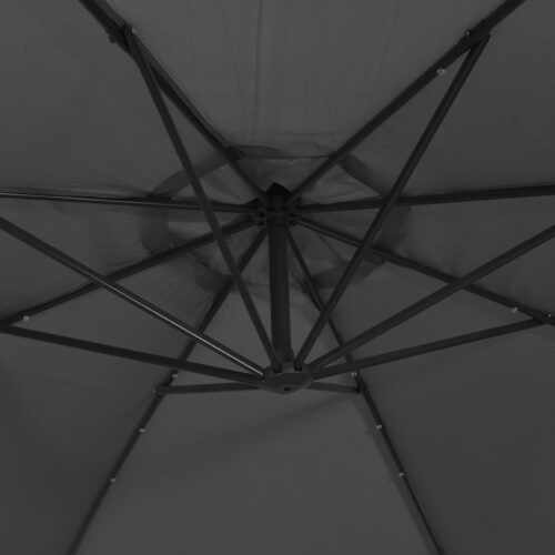 Cantilever Umbrella LED Lights Steel Pole 300cm Anthracite - Image 10
