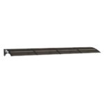 Door Canopy Awning Black 350x75cm Polycarbonate