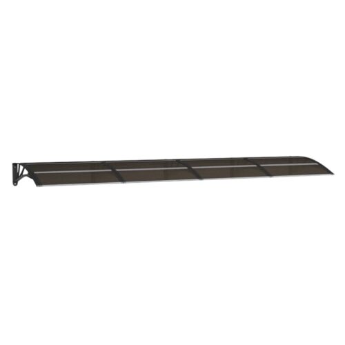 Door Canopy Awning Black 350x75cm Polycarbonate