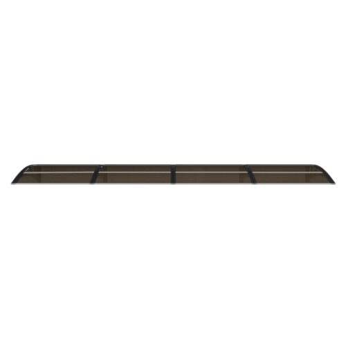 Door Canopy Awning Black 350x75cm Polycarbonate - Image 3