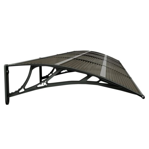 Door Canopy Awning Black 350x75cm Polycarbonate - Image 4