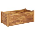 Garden Raised Bed 110x60x44cm Solid Acacia Wood