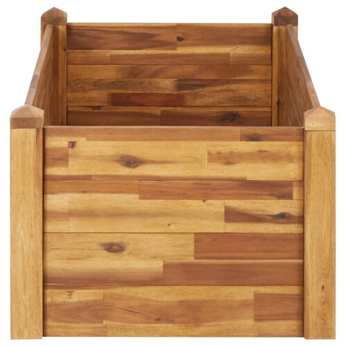 Garden Raised Bed 110x60x44cm Solid Acacia Wood - Image 6