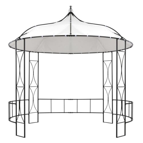 Gazebo 300x290cm White Round - Image 2