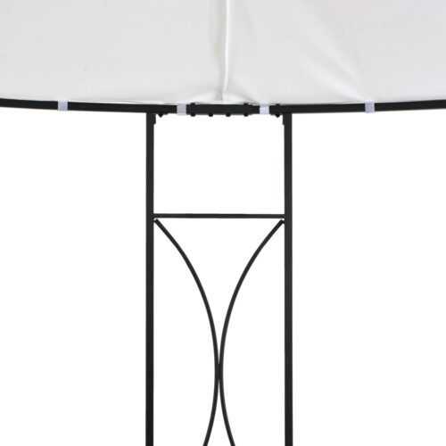 Gazebo 300x290cm White Round - Image 4
