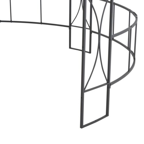 Gazebo 300x290cm White Round - Image 5