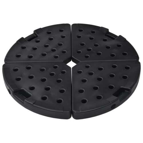 4pcs Fan Shape Outdoor Umbrella Base Stand Cantilever Beach Patio Pods - Image 2