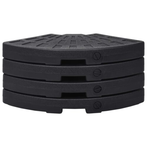 4pcs Fan Shape Outdoor Umbrella Base Stand Cantilever Beach Patio Pods - Image 4