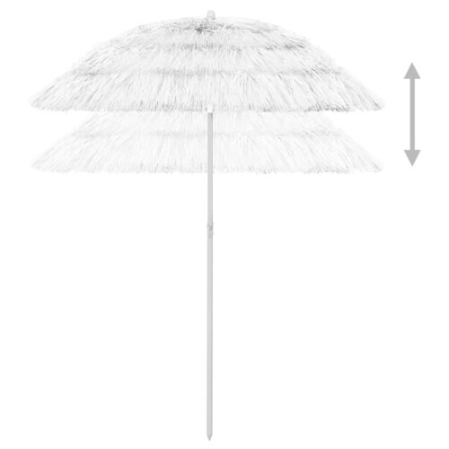 Hawaii Beach Umbrella White 180cm - Image 4