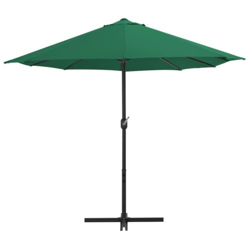Outdoor Parasol with Aluminium Pole 460x270cm Green - Image 3