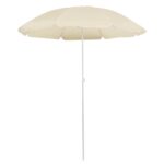 Outdoor Parasol with Steel Pole Sand 180cm