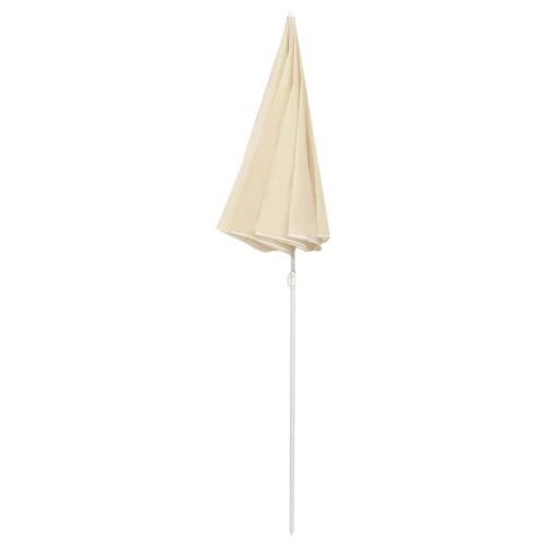 Outdoor Parasol with Steel Pole Sand 180cm - Image 3