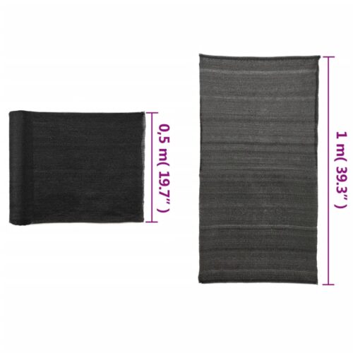 Privacy Net HDPE 1x10m Black Garden Balcony Protective Fence Screen - Image 5