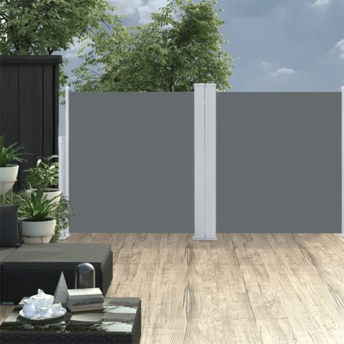 Retractable Side Awning Anthracite 100x600cm - Image 3